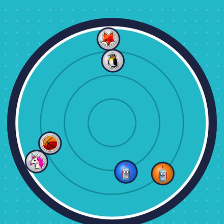 Bumper Royale: bumper cars in a shrinking ring